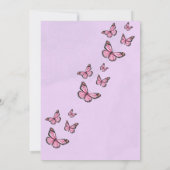 Elegant Wedding Invitation Floral Romantic 招待状 (裏面)