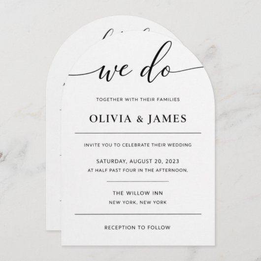 Elegant wedding invitation for you 招待状 (正面/裏面)