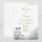 Elegant Wedding Invitation in Spanish 招待状 (正面/裏面)