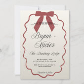 Elegant Wedding Invitation | Modern Script Design 招待状 (正面)