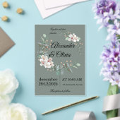 Elegant Wedding Invitation – Simple and Luxurious アクリル招待状 (インサイチュ (ウェディング))