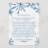 Elegant  Wedding Invitation - Stylish weeding card 招待状 (裏面)