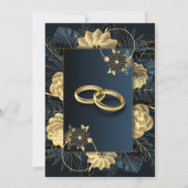Elegant Wedding Invitation Template 招待状 (裏面)