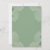 Elegant Wedding Invitation with Heart Silhouette 招待状 (裏面)