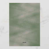 Elegant wedding invitation with ornate floral  招待状 (裏面)