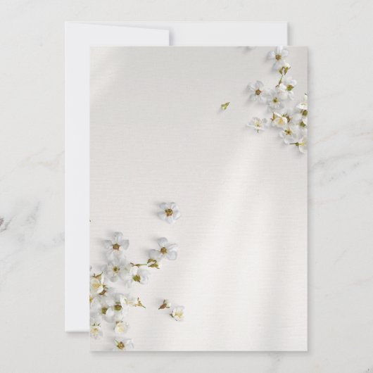 Elegant Wedding Invitation with Silver Glitter 招待状 (裏面)