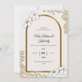 Elegant Wedding Invitations | Minimalist Designs 招待状 (正面)