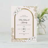 Elegant Wedding Invitations | Minimalist Designs 招待状 (スタンド正面)