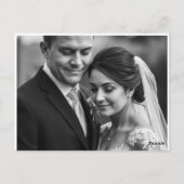 Elegant Wedding Invitations – Timeless Love in Eve ポストカード (裏面)