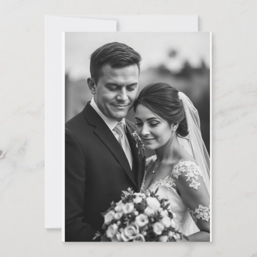 Elegant Wedding Invitations – Timeless Love in Eve 招待状 (裏面)