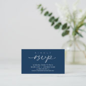 Elegant Wedding Invites RSVP via Phone or Email エンクロージャーカード (スタンド正面)