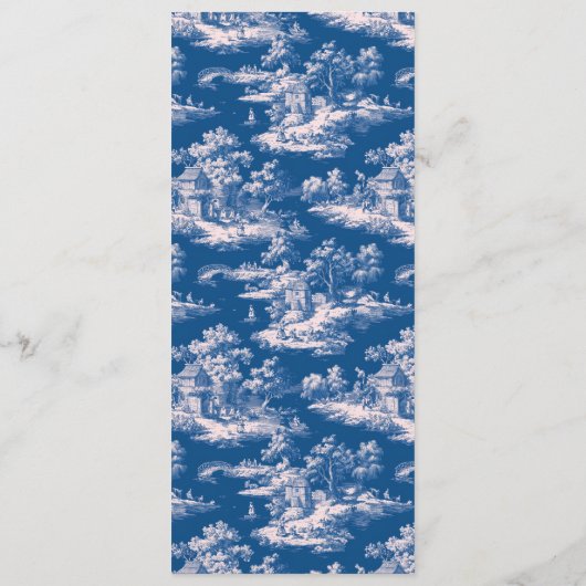 Elegant Wedding Menu Card メニュー (裏面)