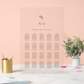 Elegant Wedding Minimal Simple Find your Seat アクリルサイン (ウェディング)