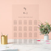 Elegant Wedding Minimal Simple Find your Seat アクリルサイン (ウェディング)