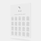 Elegant Wedding Minimal Simple Find your Seat アクリルサイン (傾斜)