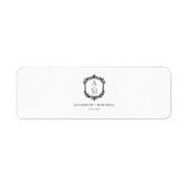 Elegant Wedding Monogram Cigar Bands Label ラベル (正面)