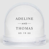 Elegant Wedding Monogram Keepsake Photo (裏面)