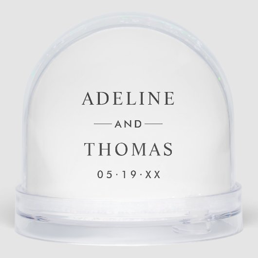 Elegant Wedding Monogram Keepsake Photo (裏面)