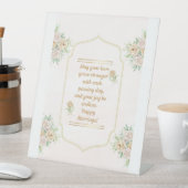 Elegant Wedding Pedestal Sign - Custom 10" x 12"  台座サイン (インサイチュ)