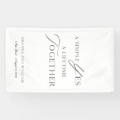 Elegant Wedding Photo Backdrop Banner 横断幕 (横)