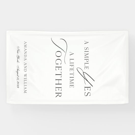 Elegant Wedding Photo Backdrop Banner 横断幕 (横)