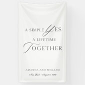 Elegant Wedding Photo Backdrop Banner 横断幕 (縦)