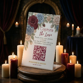 Elegant Wedding Photo Sharing With QR Code  台座サイン