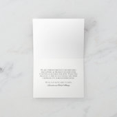 Elegant Wedding Photo Thank You サンキューカード (内部)