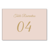 Elegant  wedding placeholder テーブルナンバー (正面)