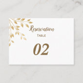 Elegant wedding placeholder プレイスカード (正面)