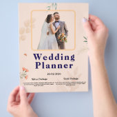 Elegant Wedding Planner Flyer | Modern Floral Desi チラシ (手)