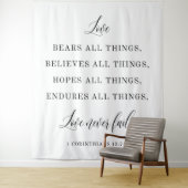 Elegant Wedding Quote Backdrop Banner  タペストリー (インサイチュ)