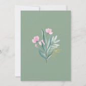 Elegant Wedding Reception Party Invitation Card 招待状 (裏面)