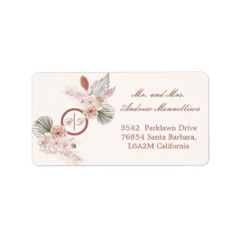 Elegant Wedding Return Address Label ラベル