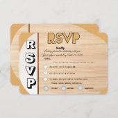 Elegant Wedding RSVP Card | Customizable Reply  (正面/裏面)