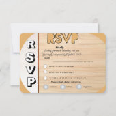 Elegant Wedding RSVP Card | Customizable Reply  (正面)