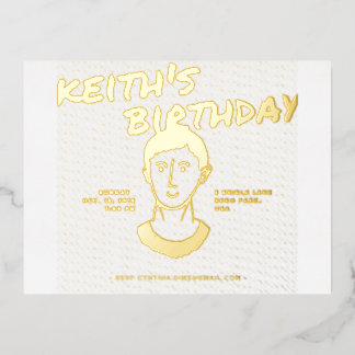 Elegant Wedding RSVP Card – Minimalist Design with 箔招待状ポストカード