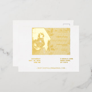 Elegant Wedding RSVP Cards – Customizable Guest  箔招待状ポストカード