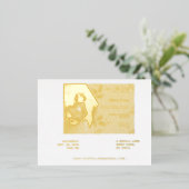 Elegant Wedding RSVP Cards – Customizable Guest  箔招待状ポストカード (立ち正面)