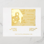 Elegant Wedding RSVP Cards – Customizable Guest  箔招待状ポストカード (正面)