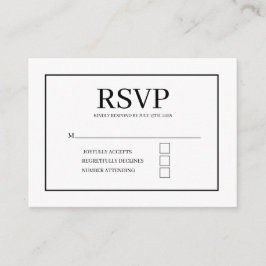 elegant wedding RSVP enclosure card  エンクロージャーカード