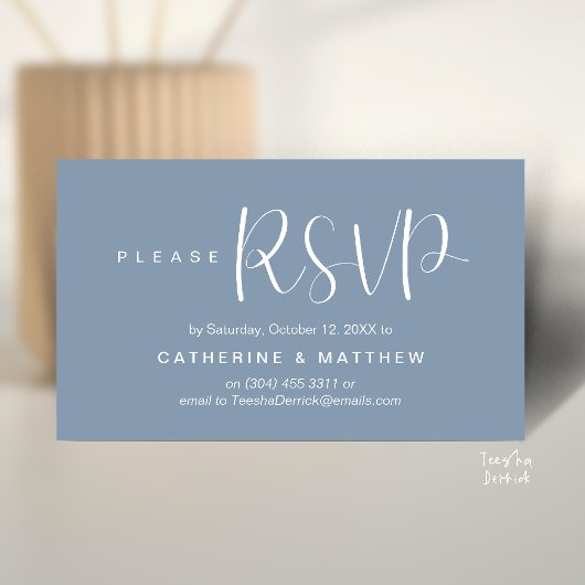  Elegant "Wedding RSVP" Reminder Details エンクロージャーカード