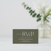  Elegant "Wedding RSVP" Reminder Details エンクロージャーカード (スタンド正面)