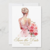 Elegant Wedding Save The Date セーブザデート (正面)