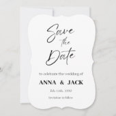 Elegant Wedding Save the Date Invitation 招待状 (正面)