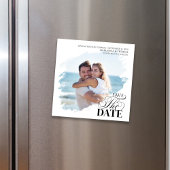 Elegant Wedding Save the Date Photo Magnetic