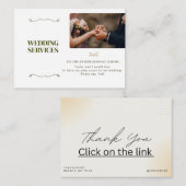 Elegant Wedding Services Invitation Flyer | Modern エンクロージャーカード (正面/裏面)