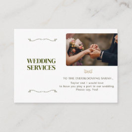 Elegant Wedding Services Invitation Flyer | Modern エンクロージャーカード