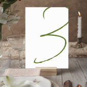 Elegant Wedding Table Number Card テーブルナンバー