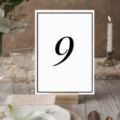 Elegant Wedding Table Number Card テーブルナンバー